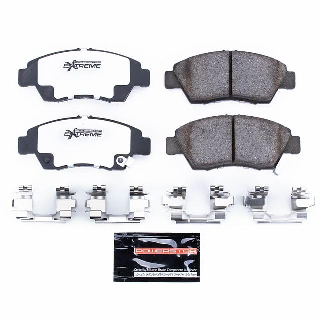 Power Stop Z26-621 Brake Pad Extreme Performance For Acura RSX, Honda Civic, Honda Civic del Sol, Honda Fit [Model Specific]