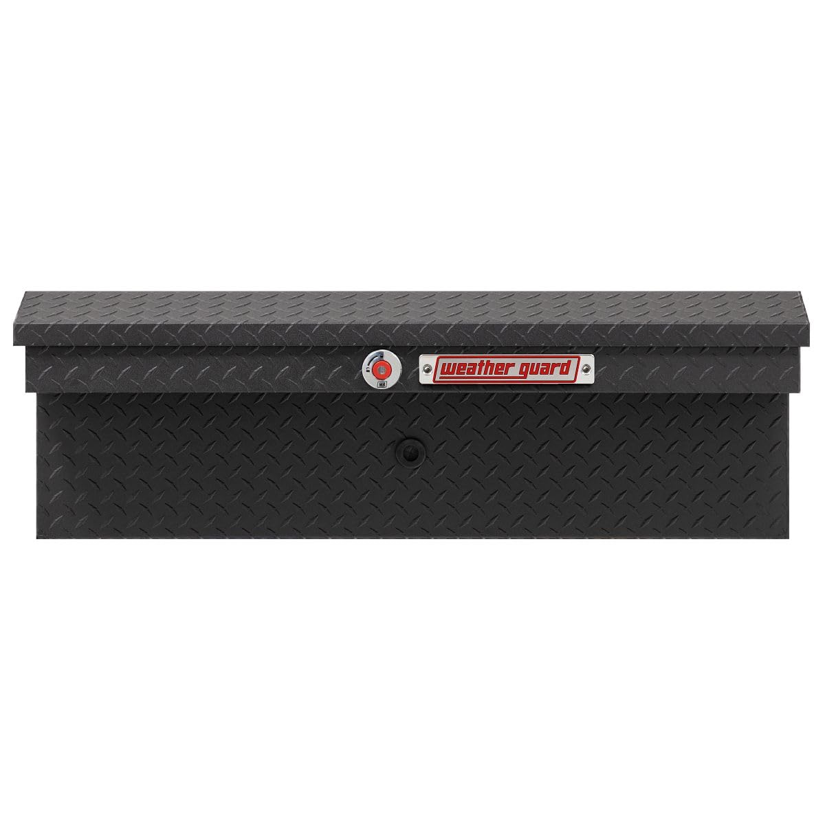 Weather Guard 41in Model 180-52-04 Low Profile Lo-Side Box, Aluminum, Textured Matte Black, 3.0 cu ft
