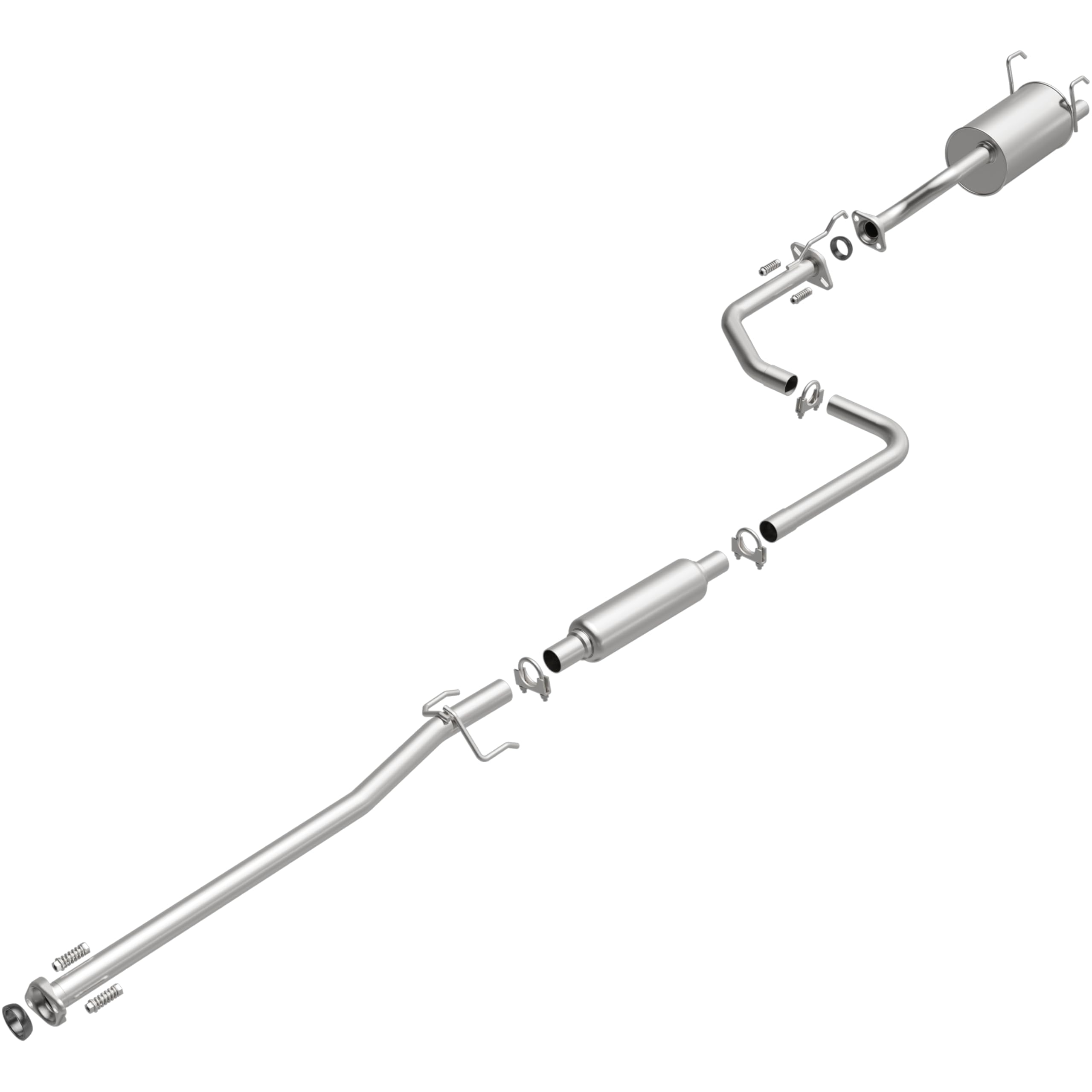 Replacement Exhaust System Kit BRExhaust 106-0724: Compatible with 1992-2000 Honda Civic 1.5L/1.6L