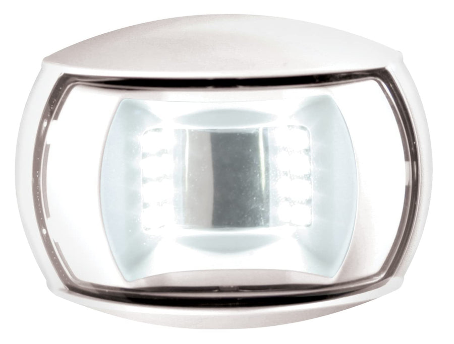 Hella 980520511 NaviLED '0520 Series' Compact White 8-28V DC 2 NM Stern Navigation Light with Clear Lens and Shroud