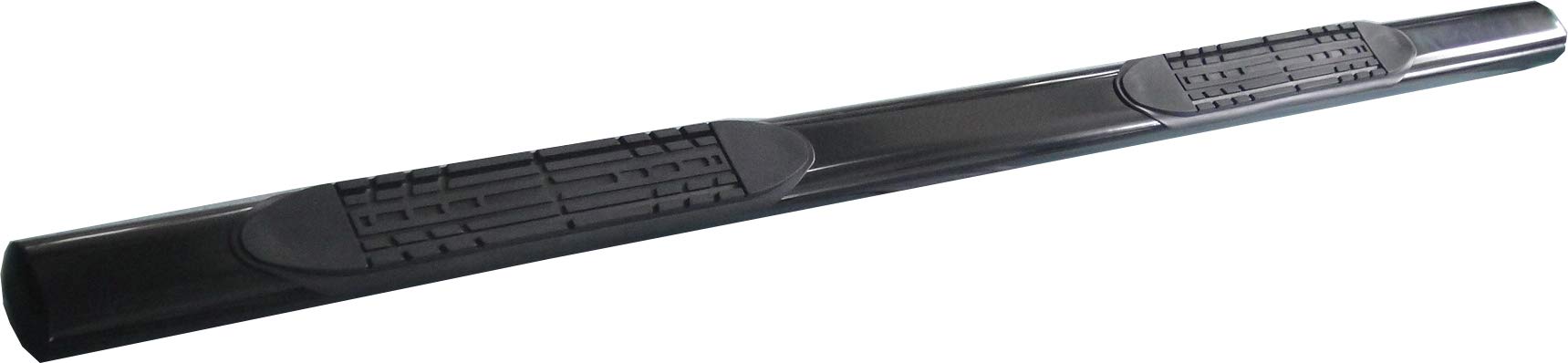 Truck TrailFX A1544B Running Boards Fits Nissan Titan Crew Cab 2004-2015 Black 4 Inch Oval Tube Side Steps Powder Coated Mild Steel Slip-Resistant Step Pads Rocker Panel Mount