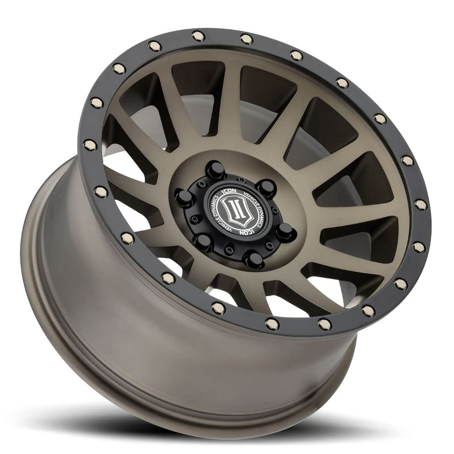 17 x 8.5/5 x 5 ICON Alloys Compression, Bronze, 6mm Offset, 4.5" BS, 2017857345BR