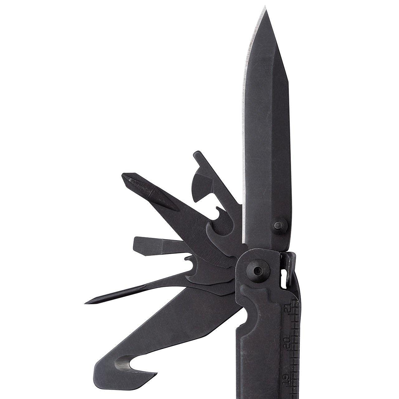 SOG PowerAccess Assist Multi-Tool Full-Sized Well-Rounded Daily Use | One-Handed Assisted Opening | 21 Tools, Black