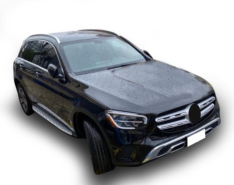OEM Replica Black Running Boards Compatible with 18-20 GLC350e|GLC63 AMG|GLC63 AMG S|17-18 GLC300|GLC300|17-20 GLC43 AMG-RMWX253
