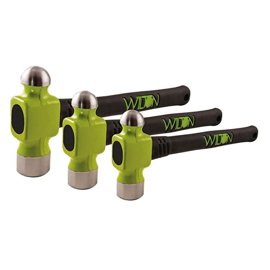 Heavy Duty B.A.S.H. Ball Pein Hammer Kit Wilton Tools with 3 Versatile Multi Sized Manual Hammer Hand Tools