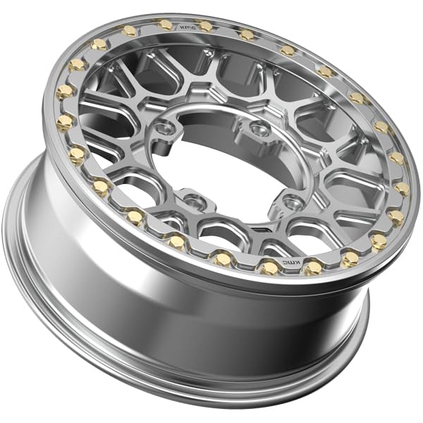 KMC KS435 Powersports 15X6 4X137 RAW-MACH-FRG 38MM Custom Rim Total of 1