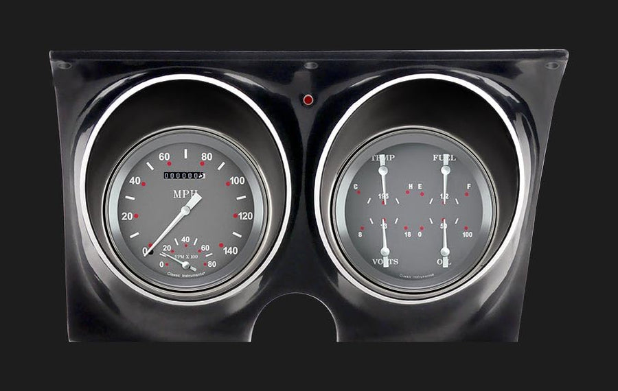 Classic Instruments Direct Fit Gauge Set CAM67SG Silver Gray Compatible with 1967 Camaro