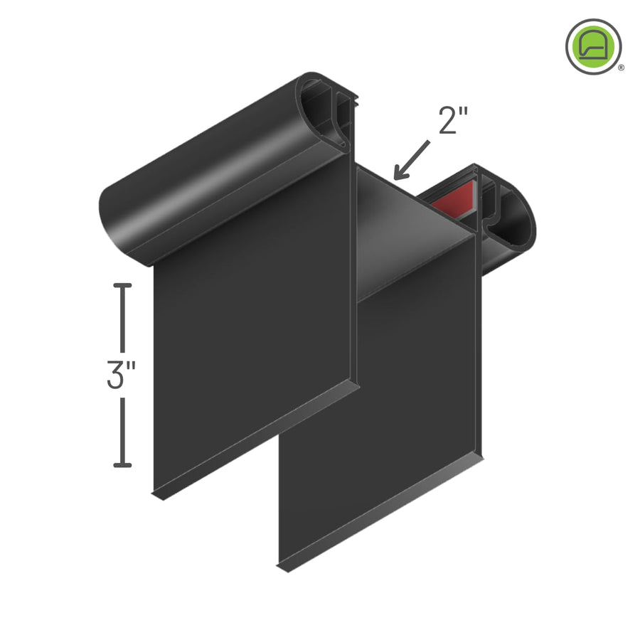 35064 RV Slide-Out Wall Cap Flip 'N Seal® (3” Wipe x 0.91” Bulb x 2” Wall Cap) (20ft)