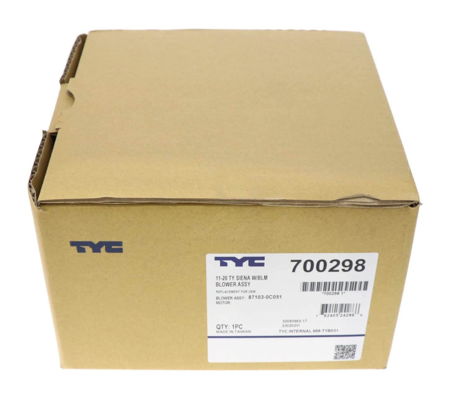 Replacement TYC 700298 Blower Assembly (TOYOTA)
