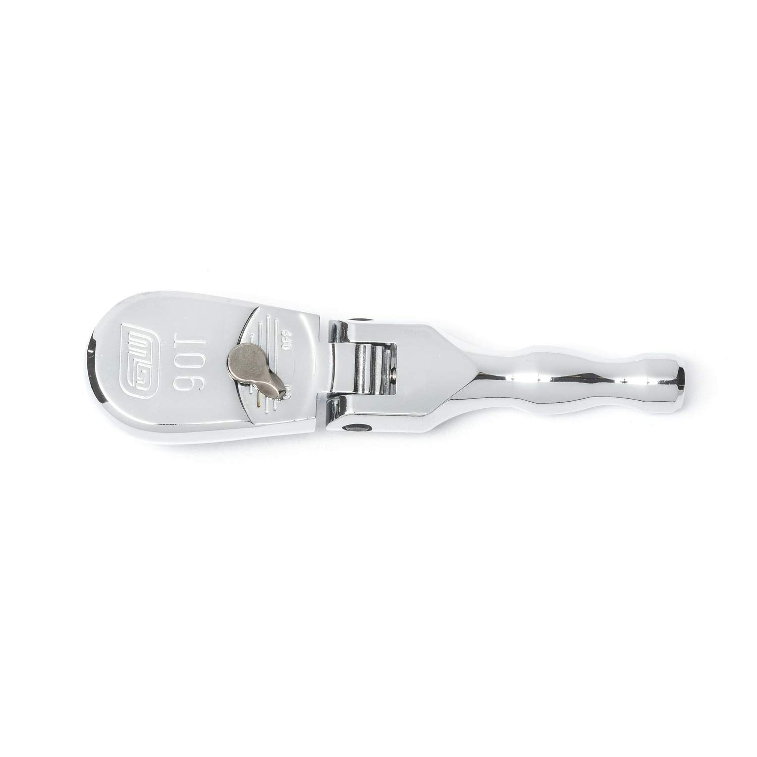 3/8" Drive GEARWRENCH 90 Tooth Full Polish Stubby Flex Teardrop Ratchet - 81212T, Multi