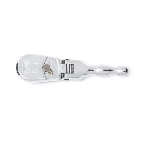3/8" Drive GEARWRENCH 90 Tooth Full Polish Stubby Flex Teardrop Ratchet - 81212T, Multi