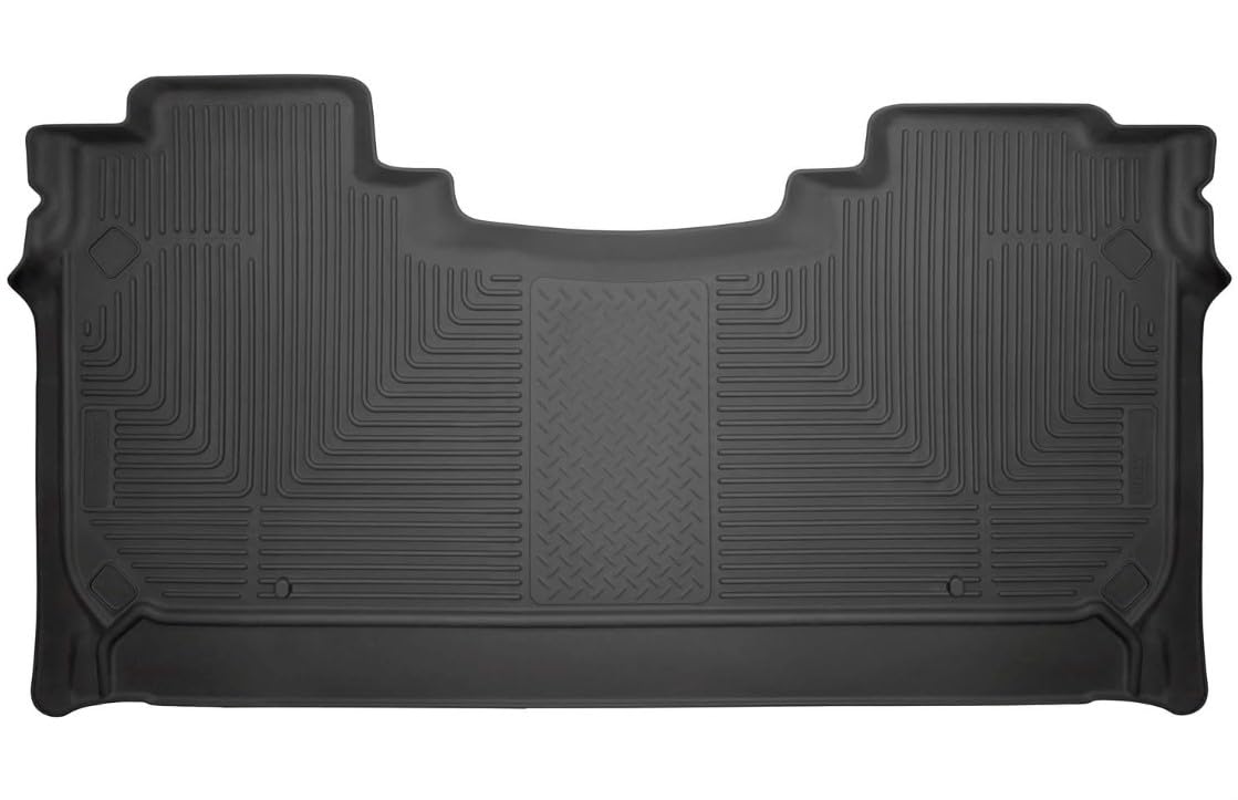 Weatherbeater Husky Liners Floor Mats | Fits 2019 - 2026 Dodge Ram 1500 CREW CAB ONLY w/factory storage box | 2nd Row, 1-pc Black - 14731