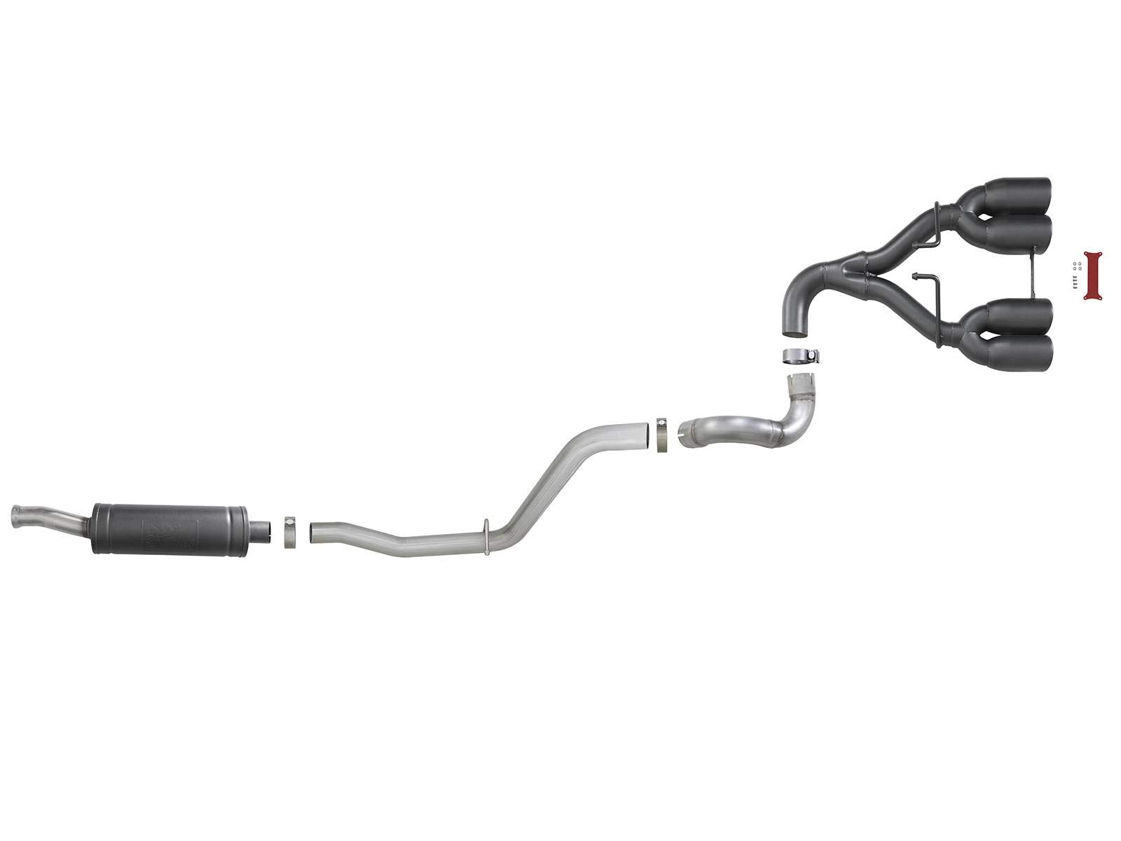 Rebel Series aFe Power 49-38071-B Performance Cat-Back Exhaust System