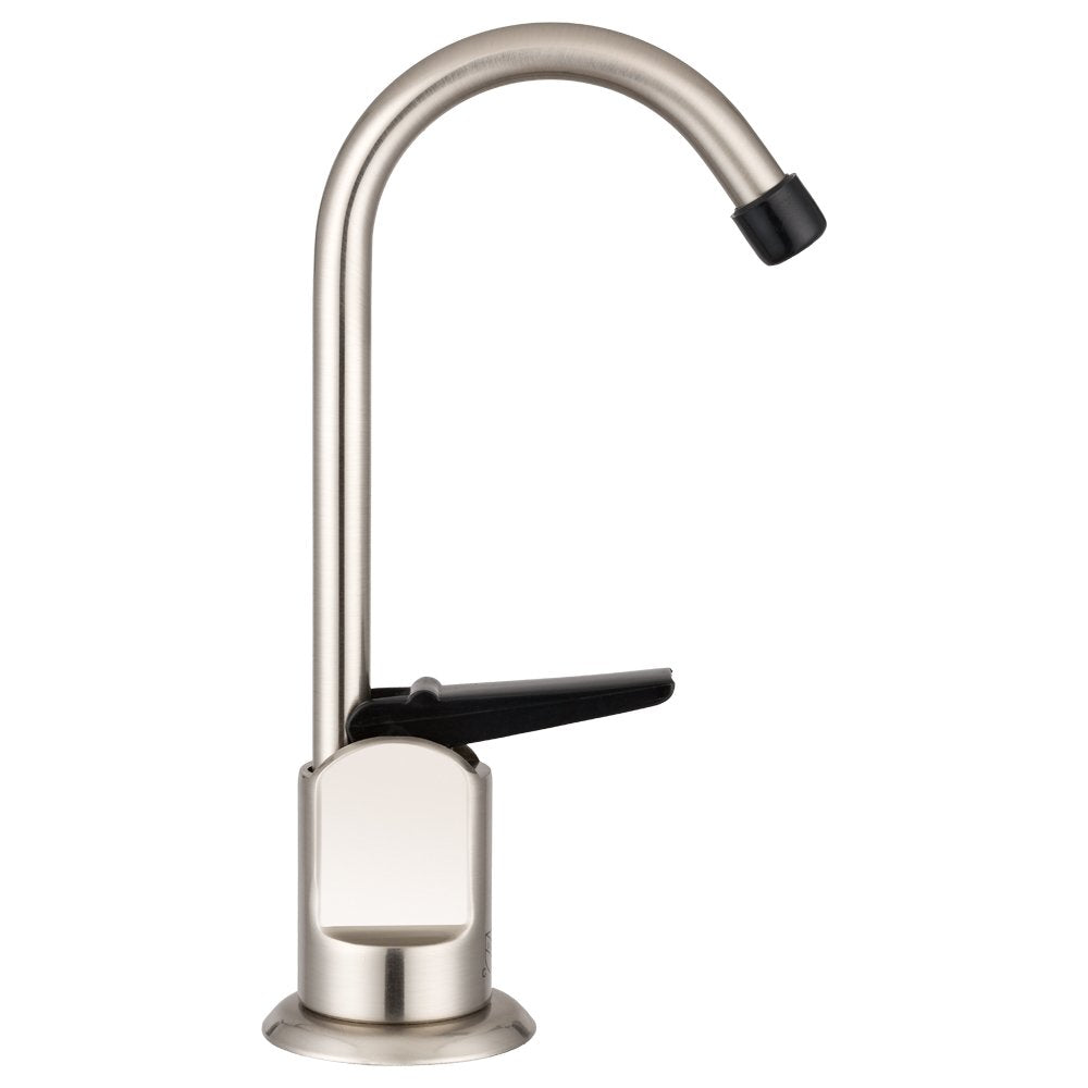 Dura Faucet RV Drinking Faucet DF-DF350-SN - 6-inch Tall (Brushed Satin Nickel)