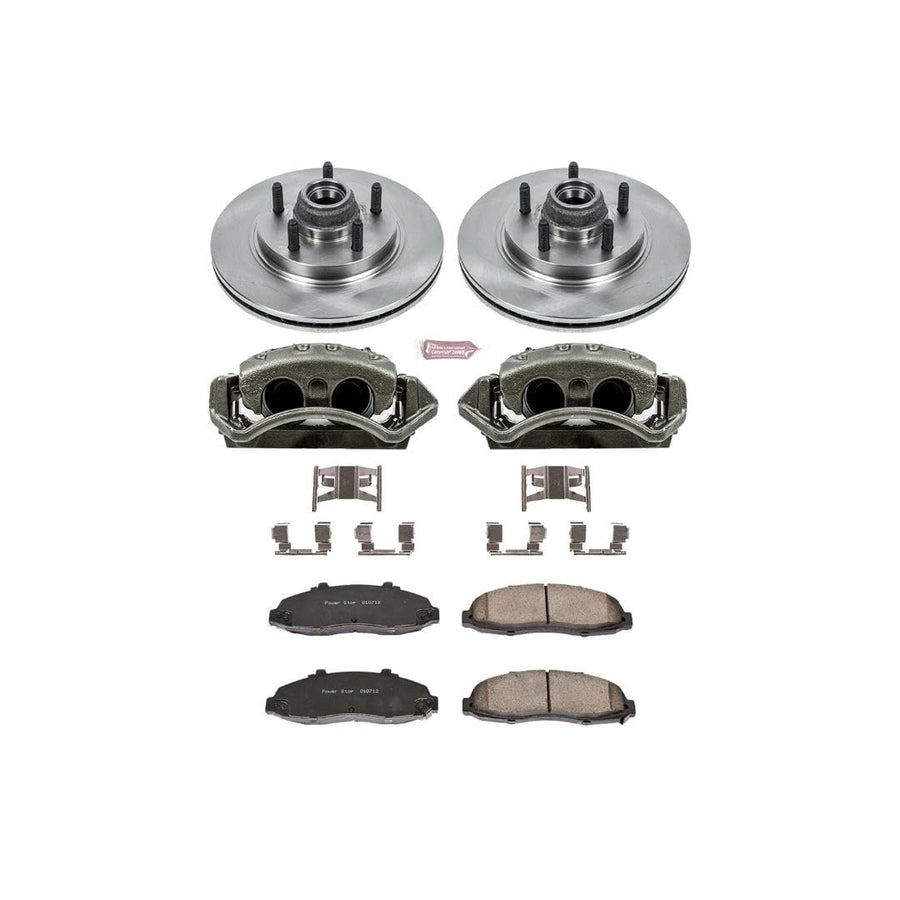 Power Stop KCOE1914A 1-Click Autospecialty OE Replacement Brake Kit with Calipers For Ford F-150 2000-2003 | Ford F-150 Heritage 2004 | Lincoln Blackwood 2002 [Vehicle Specific]