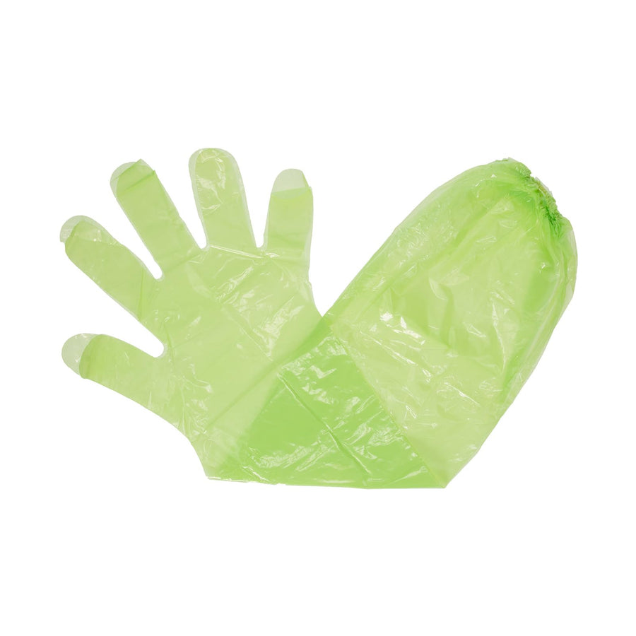 Single Game HME Cleaning Gloves (1 Pair) Disposable Shoulder-Length Field Dressing Gloves with Elastic Band for Game Processing, Cleaning & Gutting