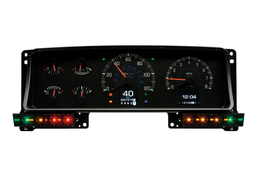 Dakota Digital Retrotech RTX-87F-PU-X Gauge Instrument System Compatible with Ford 1987-91 Pickup and Bronco