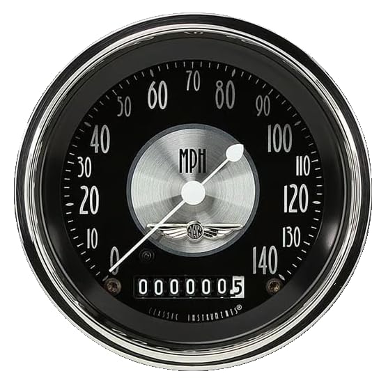 AT55SLC Classic Instruments All American Tradition 3 3/8" Speedometer 140 MPH