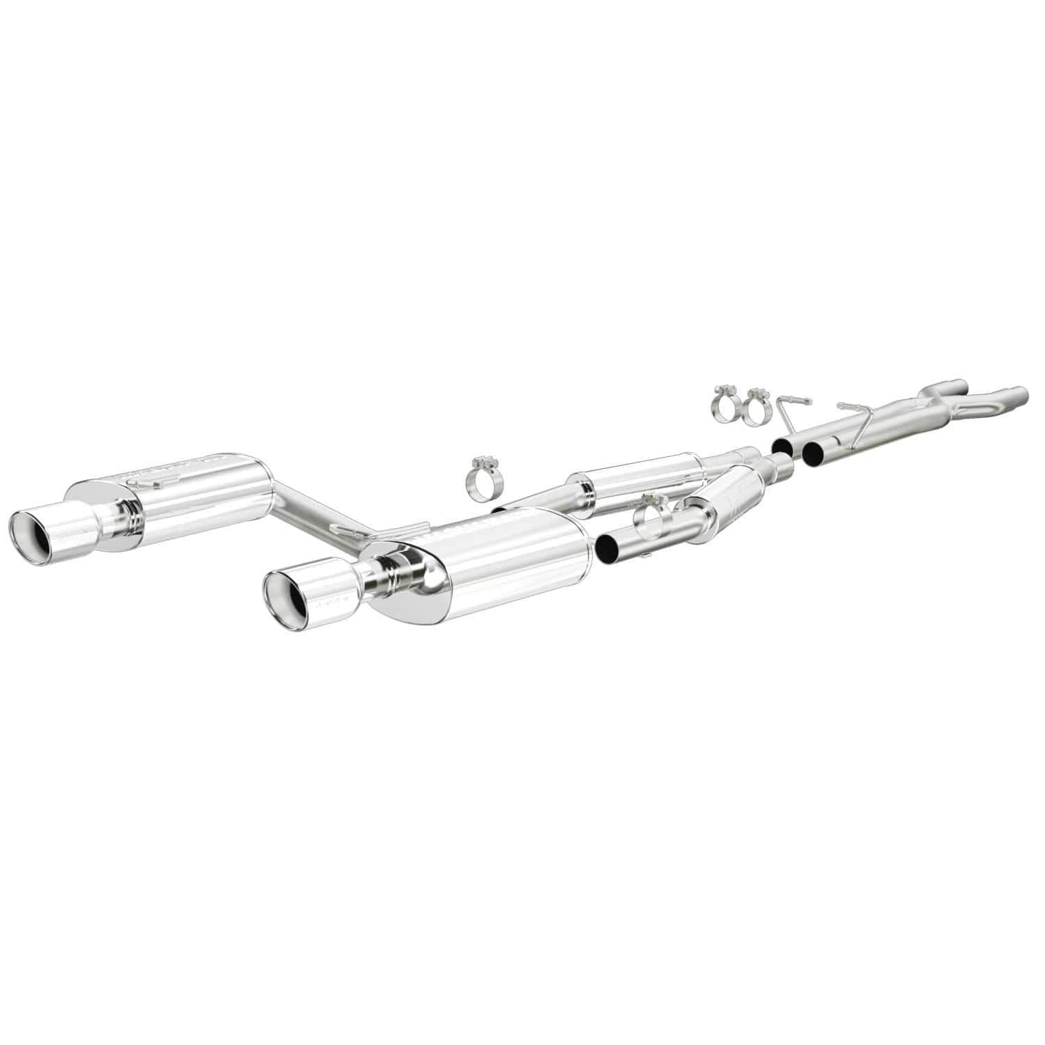 Performance MagnaFlow Exhaust System 15326: Cat-Back, Touring Series, Compatible with 2005-2008 Audi A4 Quattro