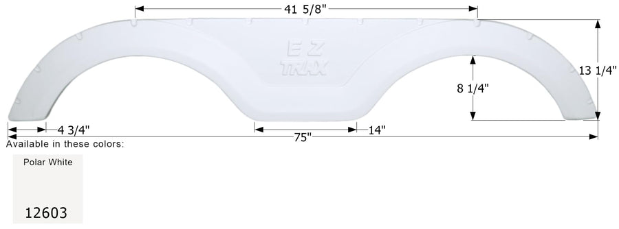 Fender Skirt ICON, Tandem, Keystone, FS2603, Polar White