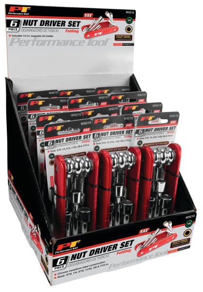 W9210 Performance Tool 6Pc Sae Folding Nut-Driver Set