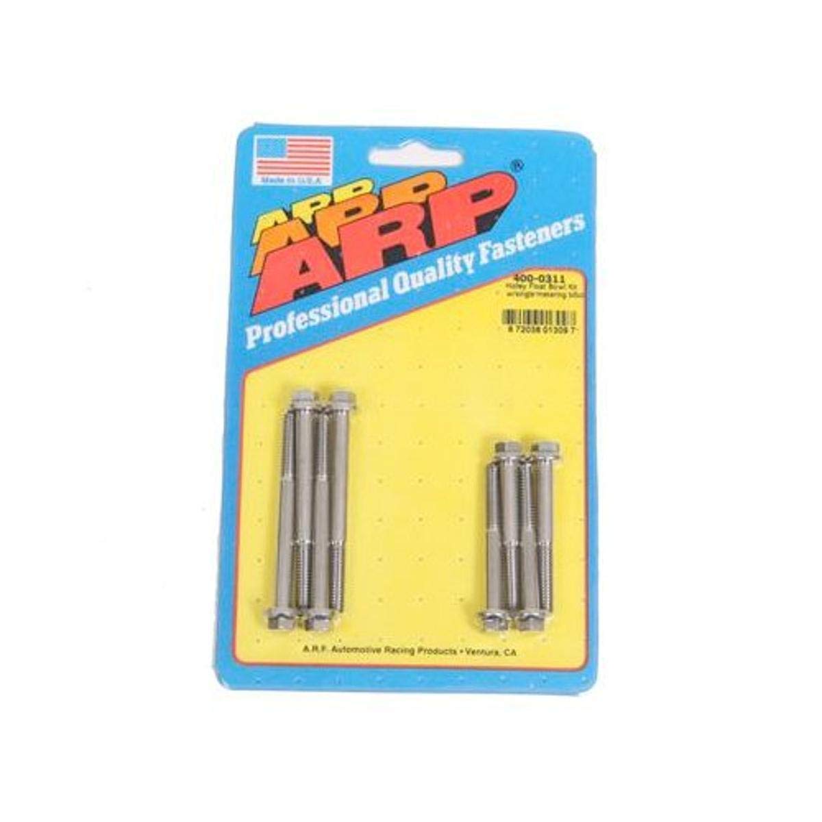 ARP Carburetor Float Bowl Bolt 400-0311 with Single Metering Block, (Set of 8)
