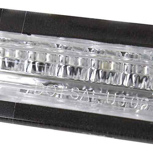 Spec-D Tuning Clear Lens Chrome Housing 3Rd Brake Lamp LED Compatible with 2005-2009 Ford Mustang Left + Right Pair Assembly