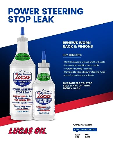 Power Steering Stop Leak Lucas Oil - 1 Quart