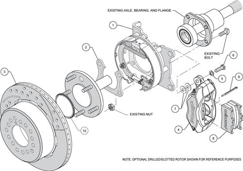 P/S FDLI Park Brake Kit, Red