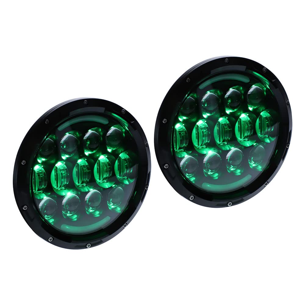 Jeep Metra - RGB Backlit Headlight 7", LED Headlight Replacements (JP-704RGB)