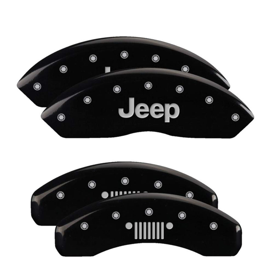 JEEP/JEEP Grill Logo MGP Calipers 42018SJPLBK, Black/Silver