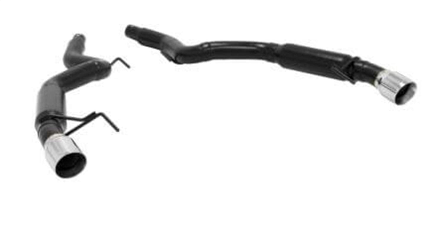 Outlaw Flowmaster 817732 Axle-Back Exhaust Kit 3 Inch 409 Stainless Steel 4 Inch Black Ceramic Coated 304 Stainless Tips Compatible with 2015-2017 Ford Mustang GT 5.0L Coupes & Convertibles