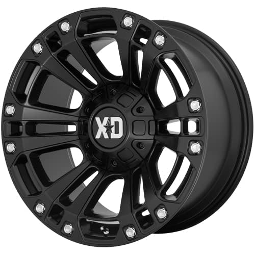 Xd851 XD Wheels Monster 3 Satin Black Wheel with Alloy Steel (20 x 10. inches /5 x 78 mm, -18 mm Offset)