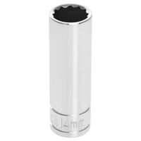 W38714 Performance Tool 3/8-Inch Drive 12-Point Socket, 14mm