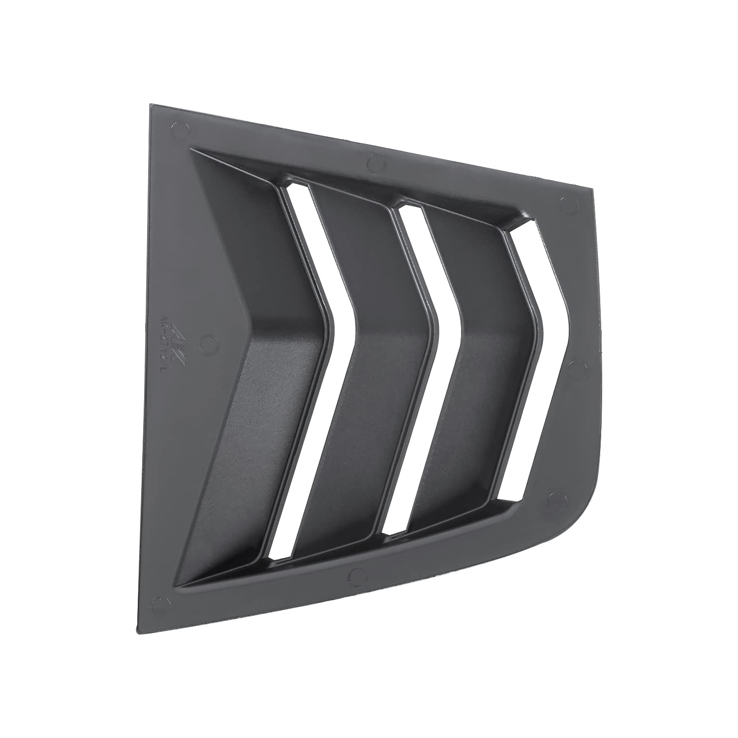 Quarter 3-Vent Style Black Spec-D Tuning Side Window Louvers Cover 2PC Compatible with Dodge Charger 2011-2021