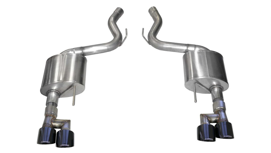 Axle-Back Exhaust System CORSA EXHST 21039BLK Stainless Steel fits Ford Mustang Includes Muffer