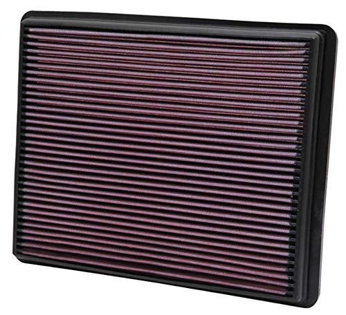 High-Flow K&N Original Lifetime Engine Air Filter: Increase Power: Compatible with 1999-2020 Cadillac/Chervolet/GMC: Escalade, Avalanche, Cheyenne, Silverado, Suburban, Tahoe, Sierra, Yukon, 33-2129