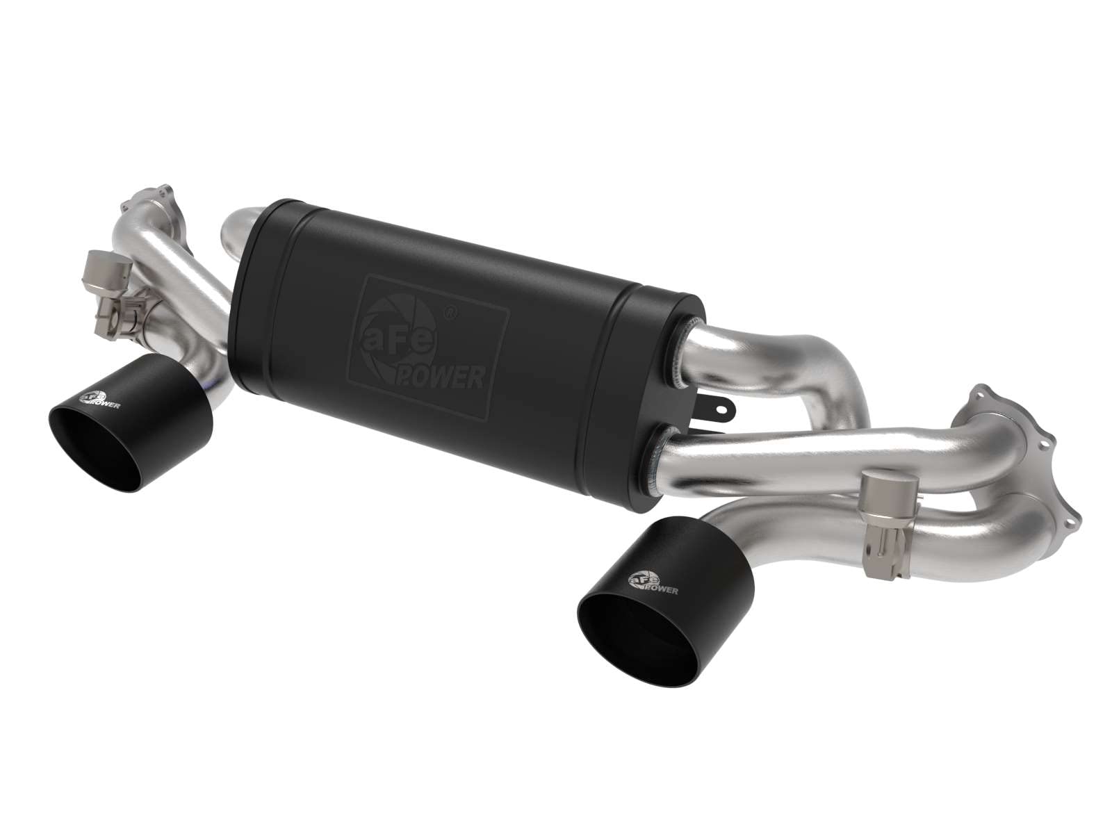 aFe Power 2-1/2 IN MACH Force-Xp Stainless Steel Cat-Back Exhaust w/Black Tip Fit Porsche Cayman GT4 20-22 H6-4.0L 49-36443-B