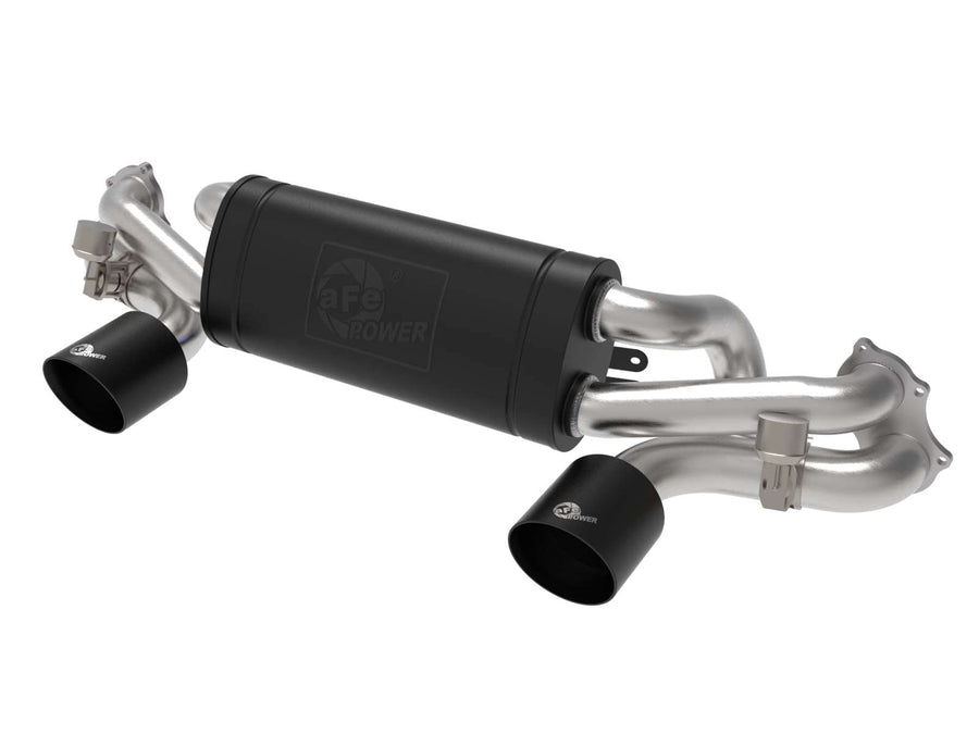 aFe Power 2-1/2 IN MACH Force-Xp Stainless Steel Cat-Back Exhaust w/Black Tip Fit Porsche Cayman GT4 20-22 H6-4.0L 49-36443-B