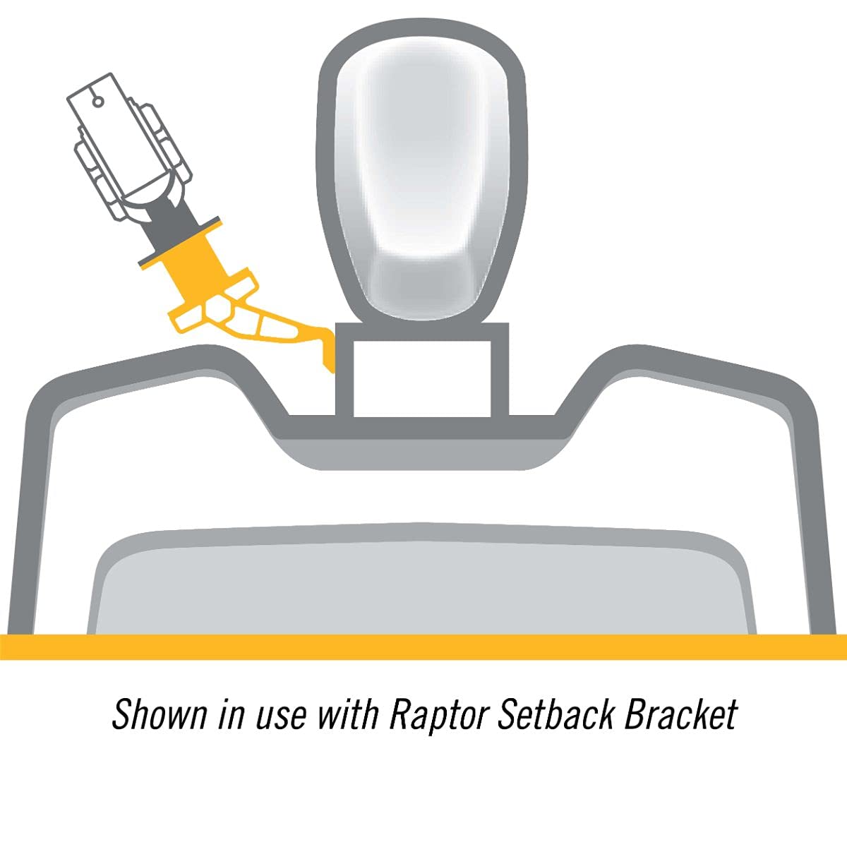 Minn Kota Raptor Jack Plate Adapter Bracket for Starboard – 5" Setback, 4" Rise, White