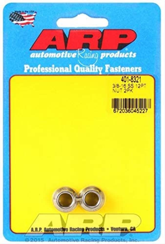 Nut Kit ARP 401-8321 (3/8-16 SS 12pt nut)