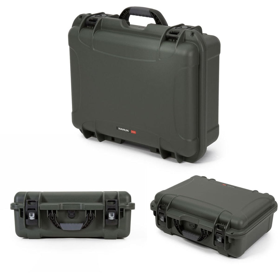 Nanuk 930 Media Series Lightweight NK-7 Resin Waterproof Hard Case with Foam Insert for Ronin-S2, Olive
