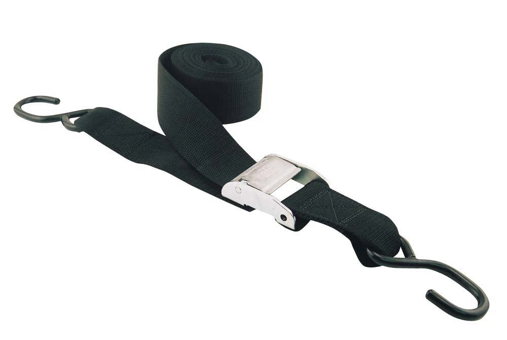2" x 15' Motorcycle or ATV Cam Buckle Tie-Down Strap Erickson 51215 Black