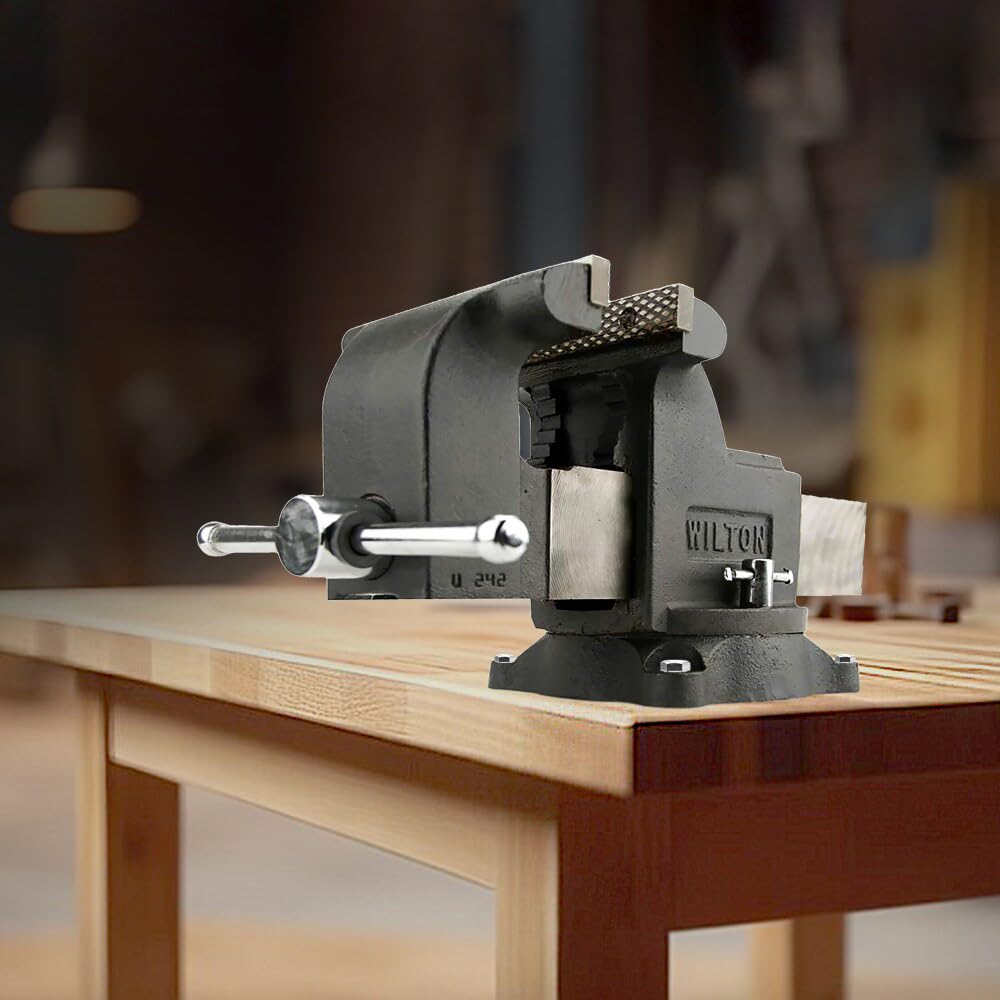 5" Jaw Width Wilton Shop Bench Vise, 5" Max Jaw Opening, 3" Throat (Model WS5)