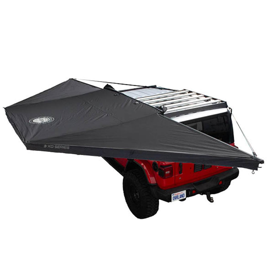 XD Nomadic 180 Awning Overland Vehicle Systems with Built in LED Lighting | Black Out Body and Trim | Includes Black Travel Bag