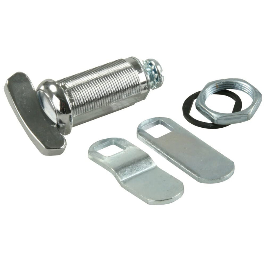 Compartment Door JR Products 00145 1 and 3/8 inches Thumb Lock, Silver