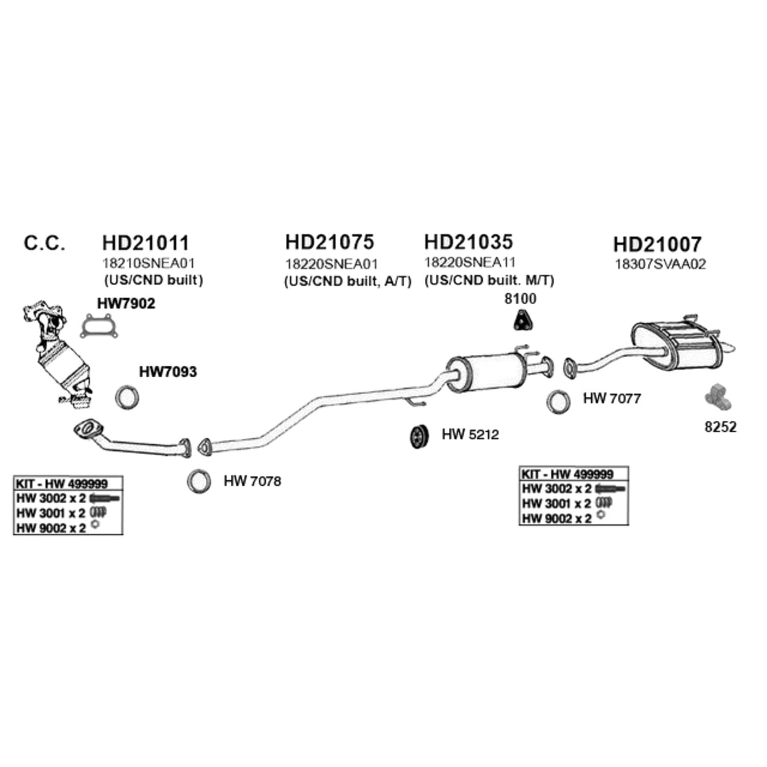Hw7093 Ap Exhaust Products Gasket
