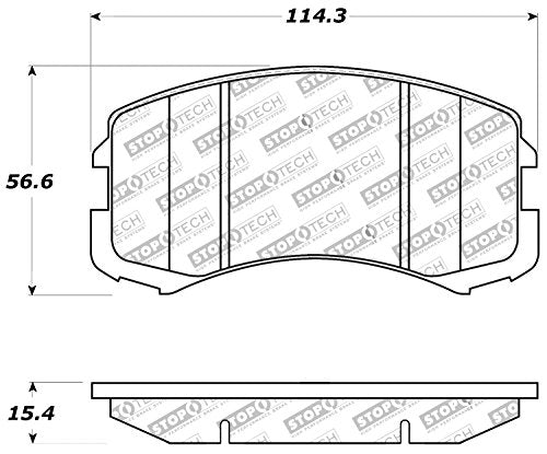 Sport Brake Pads StopTech 309.09040 with Shims and Hardware