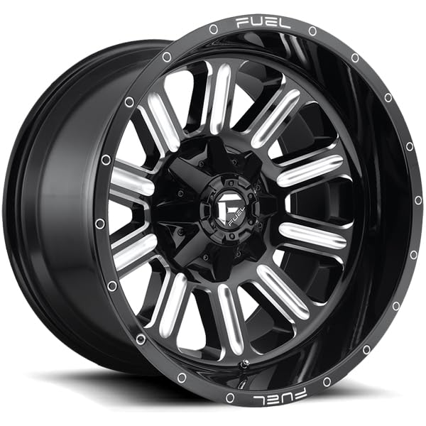 D620 FUEL OFF-ROAD HARDLINE 20X9, 5X5.5/150, 5.79, 20mm GLOSS BLACK MILLED - D62020907057