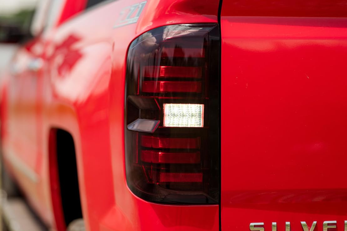 Morimoto XB LED Taillights Plug and Play fits Chevrolet Silverado 2014-2019 LED Taillight Assemblies (Red)